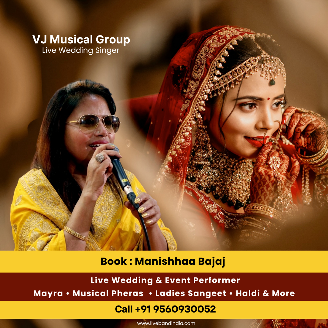 Best Live Wedding Entertainment in Delhi NCR - 2026 - VJ Musical Group - Manishhaa Bajaj